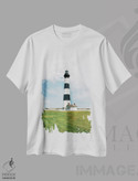 تیشرت طرح دار فانوس دریایی جزیره بادی I، تزئینی اثر جان بیلوس | فروشگاه ایماژ