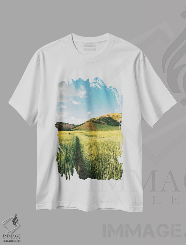 تیشرت طرح دار مسیر ساحلی بانوویل I، مدیوم اثر جان بیلوس | فروشگاه ایماژ