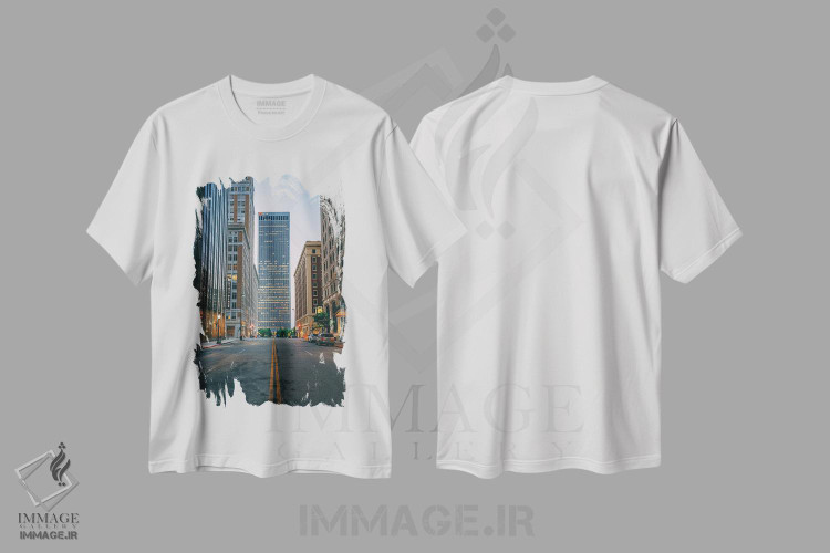 تیشرت طرح دار Tulsa,خیابان بوستون، تالسا، مدیوم اثر جان بیلوس | فروشگاه ایماژ