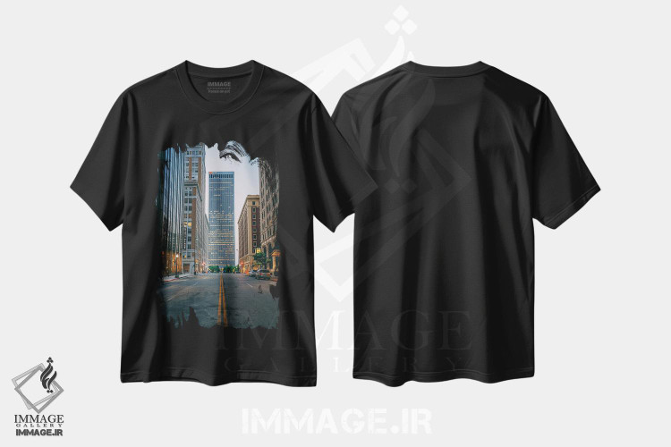 تیشرت طرح دار Tulsa,خیابان بوستون، تالسا، مدیوم اثر جان بیلوس | immage.ir