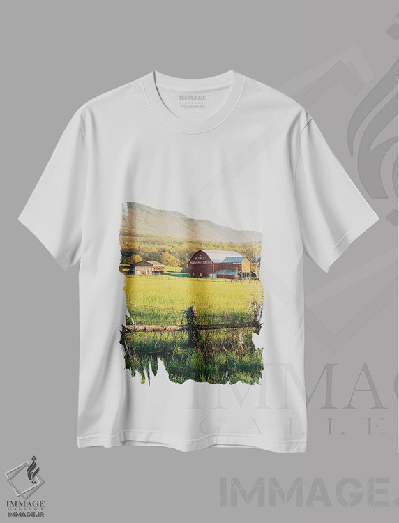 تیشرت طرح دار Massanutten I,برنرز، ماساناتن I، دکور روستایی اثر جان بیلوس | فروشگاه ایماژ