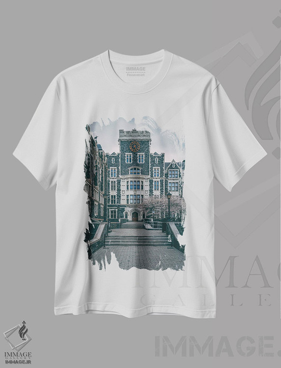 تیشرت طرح دار معماری دانشگاه سی سی ان وای، دکوراسیون جایگزین اثر جان بیلوس | immage.ir