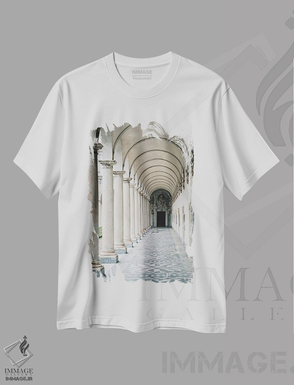 تیشرت طرح دار صومعه و موزه سن مارتینو، مدیوم اثر جان بیلوس | immage.ir