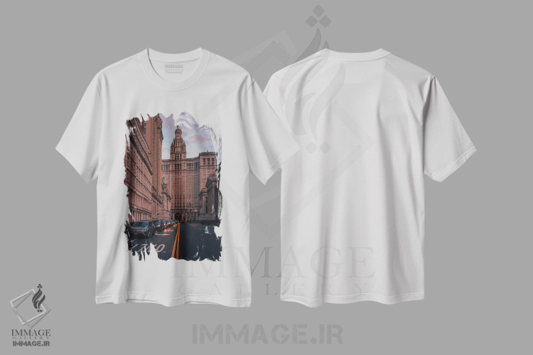 تیشرت طرح دار NYC I,ساختمان شهرداری، نیویورک I، مدیوم اثر جان بیلوس | immage.ir