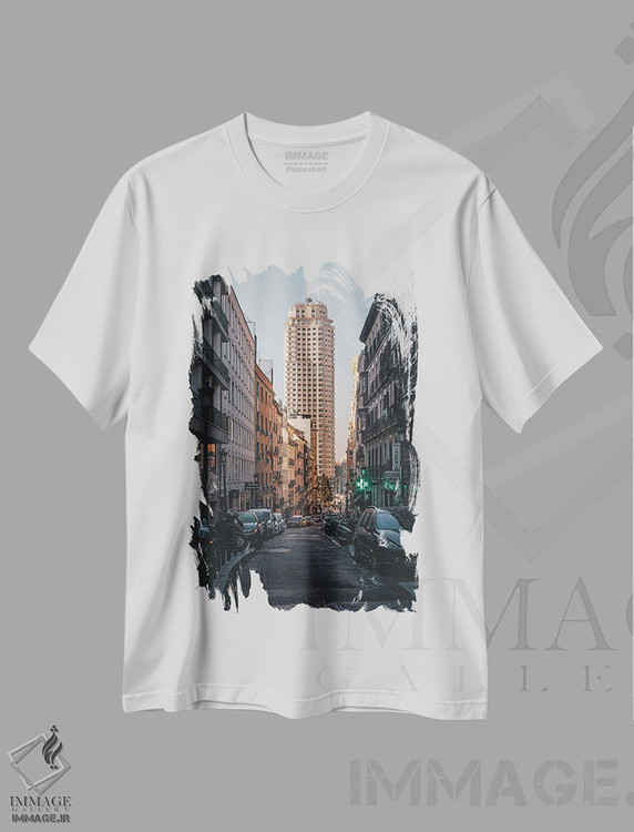 تیشرت طرح دار ساختمان اسپانیا II، مدیوم اثر جان بیلوس | فروشگاه ایماژ