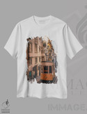 تیشرت طرح دار آسانسور دابیکا III، مدیوم اثر جان بیلوس | فروشگاه ایماژ