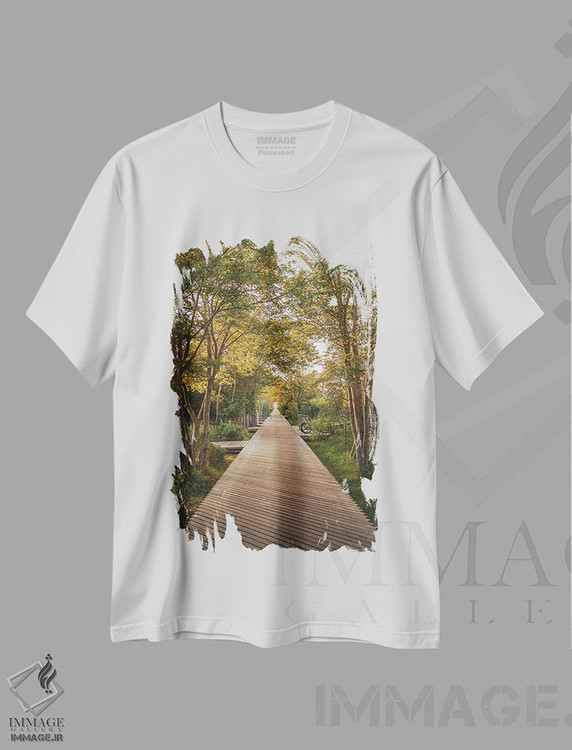 تیشرت طرح دار پیاده روی اقیانوس اطلس، مدیوم اثر جان بیلوس | immage.ir