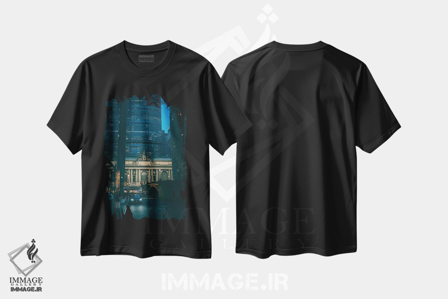 تیشرت طرح دار ترمینال گرند سنترال II، تزئینی اثر جان بیلوس | immage.ir