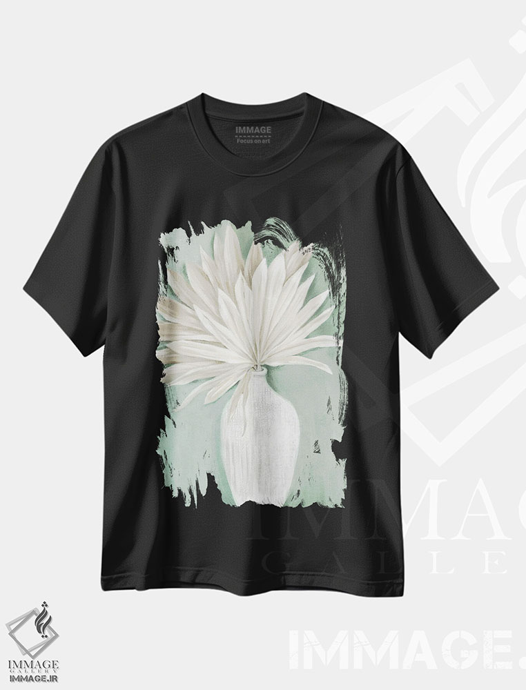تیشرت طرح دار نخل های خشک بوهوی شنی II، دکور معاصر اثر الکس بلک | فروشگاه ایماژ