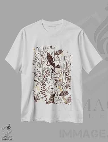 تیشرت طرح دار رقص شکوفه ها I، دکور معاصر اثر الکس بلک | فروشگاه ایماژ