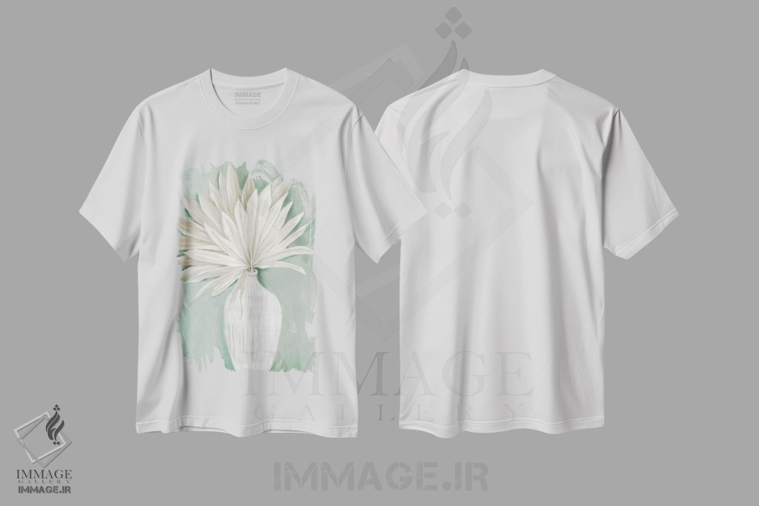 تیشرت طرح دار نخل های خشک بوهوی شنی II، دکور معاصر اثر الکس بلک | immage.ir