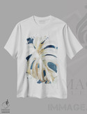 تیشرت طرح دار برگ مونسترا آبی، دکور معاصر اثر الکس بلک | immage.ir