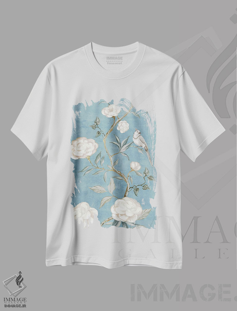تیشرت طرح دار رشد بی زمان، تزئینی اثر الکس بلک | فروشگاه ایماژ