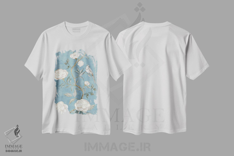 تیشرت طرح دار رشد بی زمان، تزئینی اثر الکس بلک | فروشگاه ایماژ