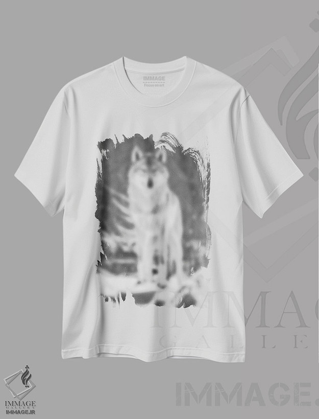 تیشرت طرح دار کویر محو، عکاسی سیاه و سفید اثر فایو بای فایو کالکتیو | فروشگاه ایماژ