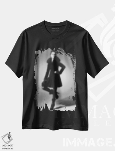 تیشرت طرح دار ترکیب محو، عکاسی سیاه و سفید اثر فایو بای فایو کالکتیو | فروشگاه ایماژ