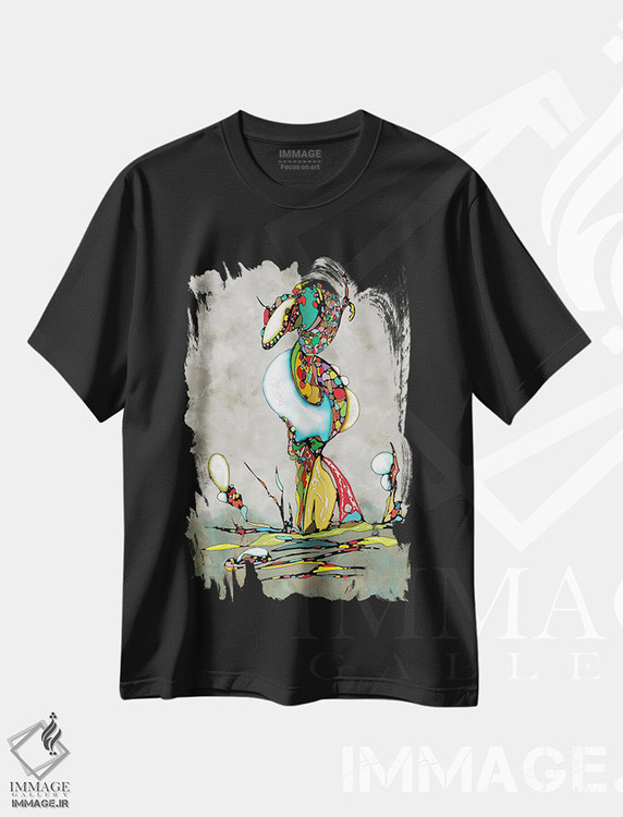 تیشرت طرح دار تولد نور، آبستره اثر جی.بلو استودیو | فروشگاه ایماژ