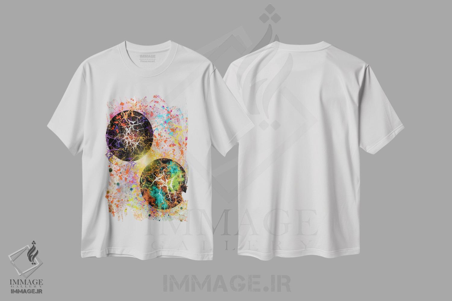 تیشرت طرح دار سیناپس، آبستره اثر جی.بلو استودیو | فروشگاه ایماژ
