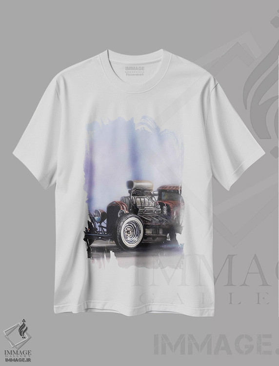 تیشرت طرح دار جادهٔ موش دریفت II، هنر فاخر معاصر اثر جی.بلو استودیو | فروشگاه ایماژ