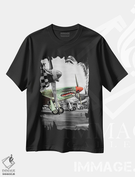 تیشرت طرح دار پرواز به سوی آسمان IV، تزئینی اثر جی.بلو استودیو | immage.ir