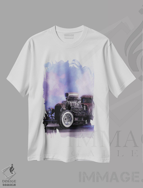 تیشرت طرح دار جادهٔ موش دریفت IV، تزئینی اثر جی.بلو استودیو | immage.ir