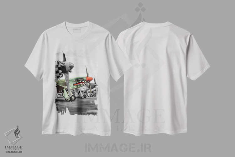 تیشرت طرح دار پرواز به سوی آسمان IV، تزئینی اثر جی.بلو استودیو | فروشگاه ایماژ