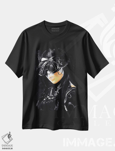 تیشرت طرح دار دختر استیم پانک II، دکوراسیون جایگزین اثر جی.بلو استودیو | فروشگاه ایماژ