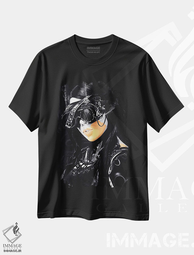 تیشرت طرح دار دختر استیم پانک II، دکوراسیون جایگزین اثر جی.بلو استودیو | فروشگاه ایماژ