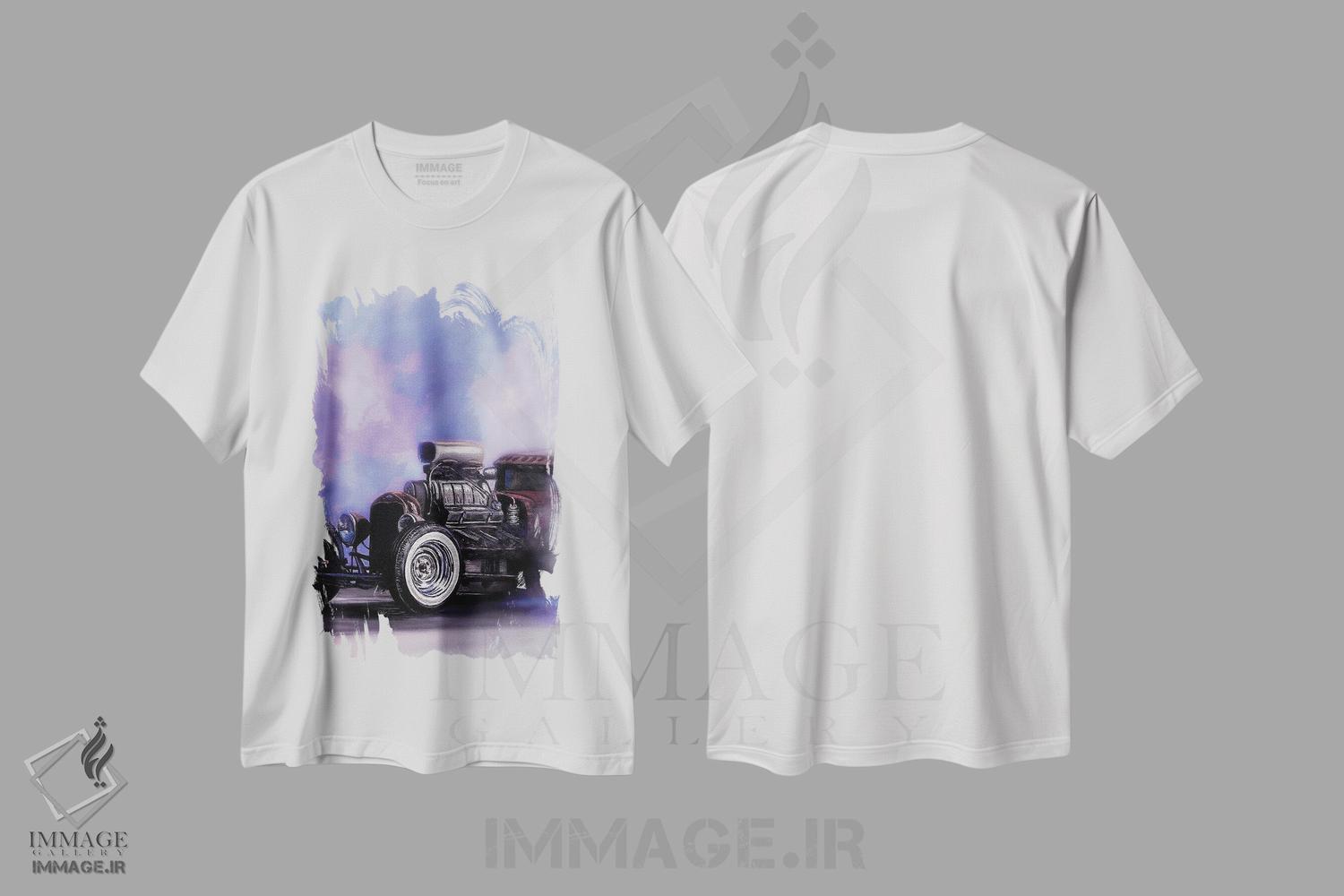 تیشرت طرح دار جادهٔ موش دریفت IV، تزئینی اثر جی.بلو استودیو | immage.ir