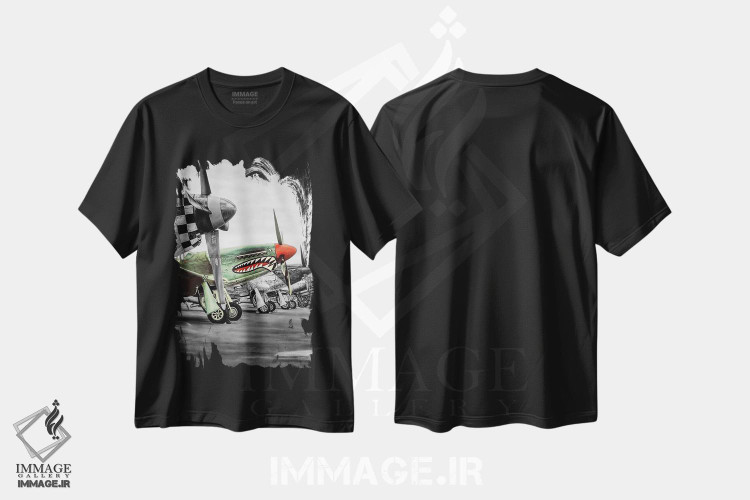 تیشرت طرح دار پرواز به سوی آسمان IV، تزئینی اثر جی.بلو استودیو | immage.ir