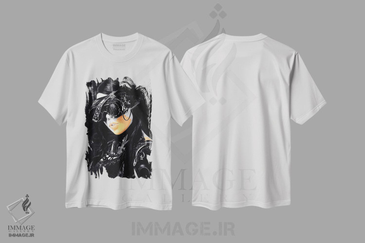 تیشرت طرح دار دختر استیم پانک II، دکوراسیون جایگزین اثر جی.بلو استودیو | immage.ir