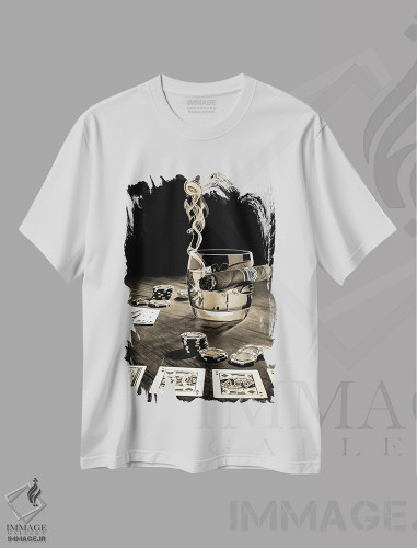 تیشرت طرح دار پس از ساعت ها XIII، هنر فاخر معاصر اثر جی.بلو استودیو | فروشگاه ایماژ