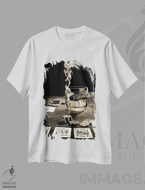 تیشرت طرح دار پس از ساعت ها XIII، هنر فاخر معاصر اثر جی.بلو استودیو | فروشگاه ایماژ
