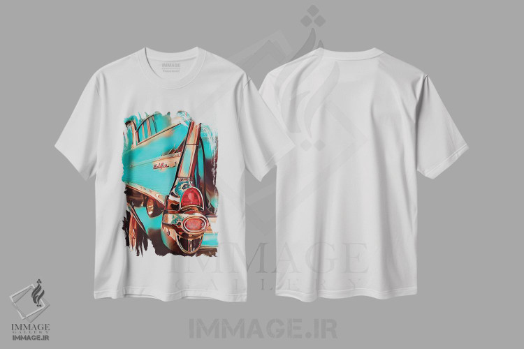 تیشرت طرح دار بیل اِیر قدیمی من، هنر فاخر معاصر اثر جی.بلو استودیو | فروشگاه ایماژ