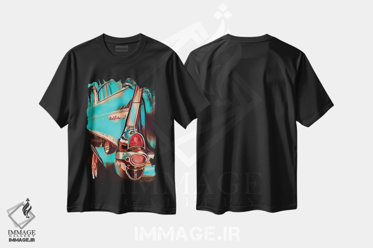 تیشرت طرح دار بیل اِیر قدیمی من، هنر فاخر معاصر اثر جی.بلو استودیو | immage.ir