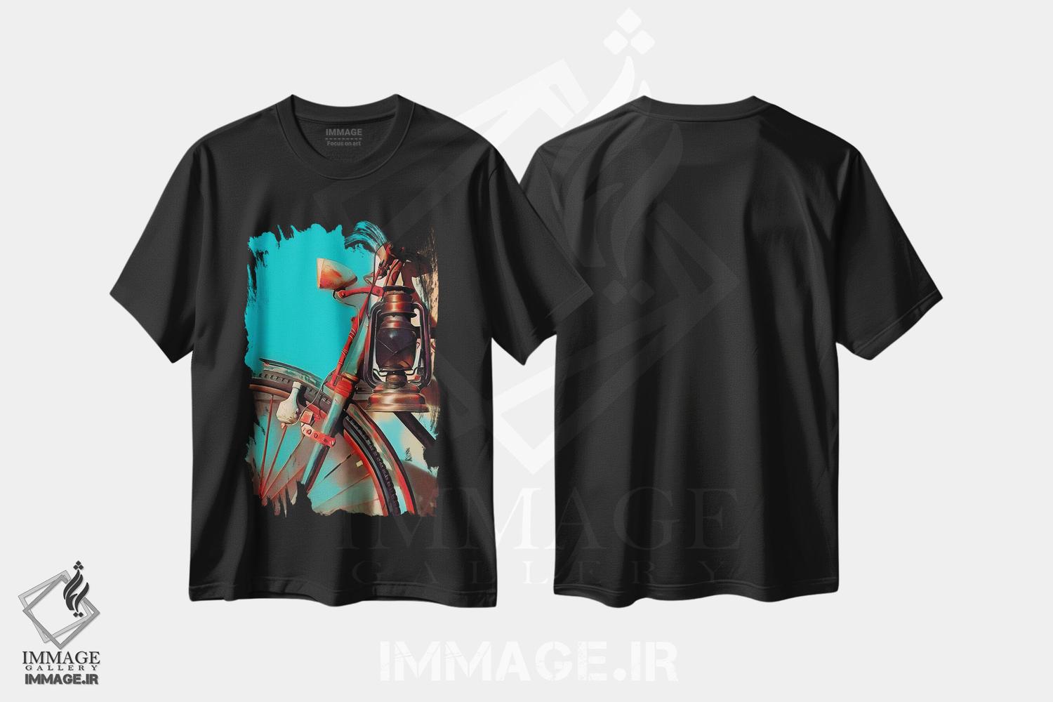 تیشرت طرح دار نور گذشته II، هنر فاخر معاصر اثر جی.بلو استودیو | فروشگاه ایماژ