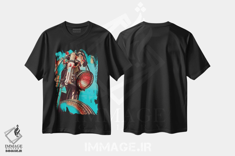 تیشرت طرح دار سواری خوب VI، هنر فاخر معاصر اثر جی.بلو استودیو | فروشگاه ایماژ