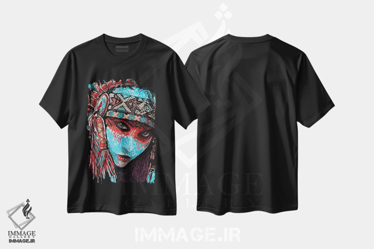تیشرت طرح دار بومی، تزئینی اثر جی.بلو استودیو | فروشگاه ایماژ