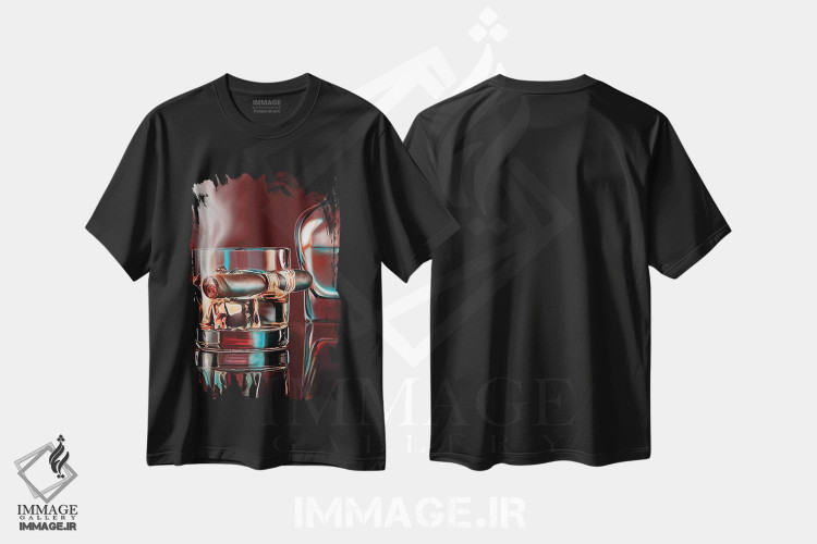 تیشرت طرح دار یک روز دیگر، دکور معاصر اثر جی.بلو استودیو | فروشگاه ایماژ