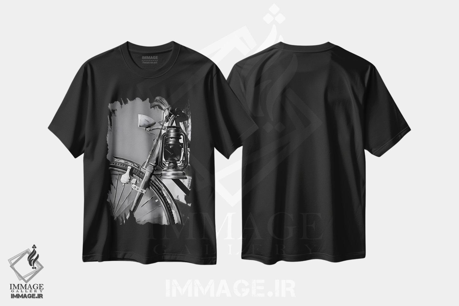 تیشرت طرح دار نور گذشته II، هنر تزئینی سیاه و سفید اثر جی.بلو استودیو | فروشگاه ایماژ