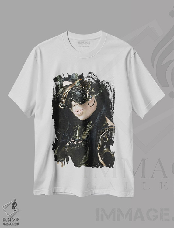 تیشرت طرح دار دختر استیم پانک I، دکوراسیون جایگزین اثر جی.بلو استودیو | immage.ir