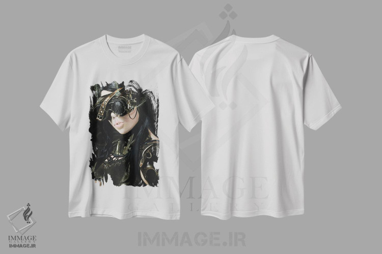 تیشرت طرح دار دختر استیم پانک I، دکوراسیون جایگزین اثر جی.بلو استودیو | immage.ir