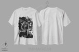 تیشرت طرح دار زوم، هنر تزئینی سیاه و سفید اثر جی.بلو استودیو | فروشگاه ایماژ