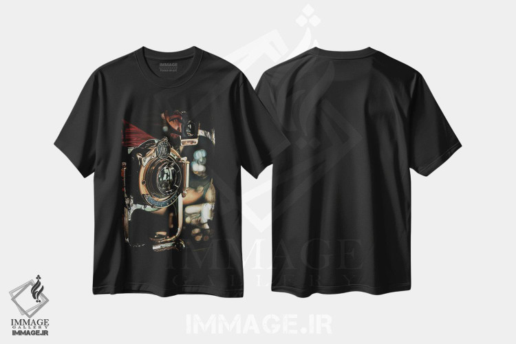 تیشرت طرح دار زوم، هنر فاخر معاصر اثر جی.بلو استودیو | فروشگاه ایماژ