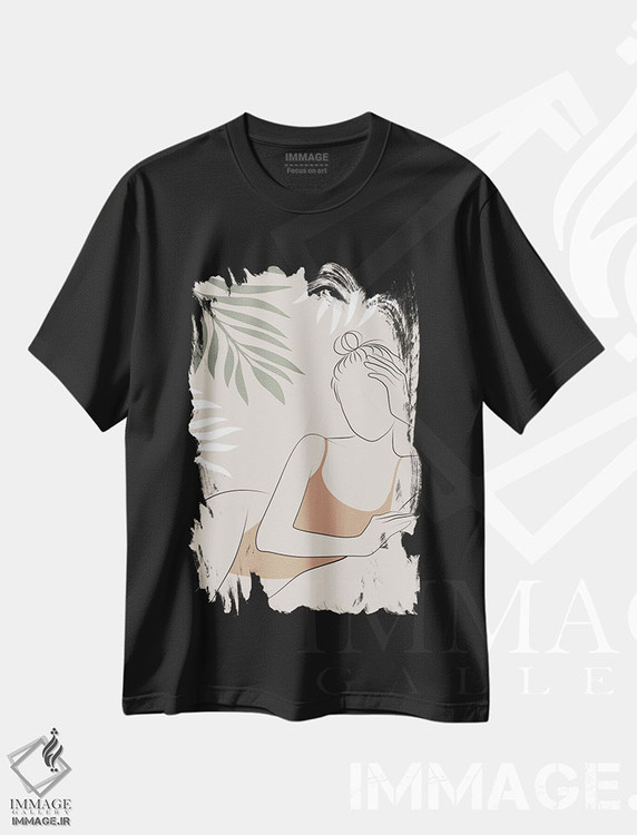 تیشرت طرح دار روزهای تابستان گرمسیری، تزئینی اثر بلک پرینتس | فروشگاه ایماژ