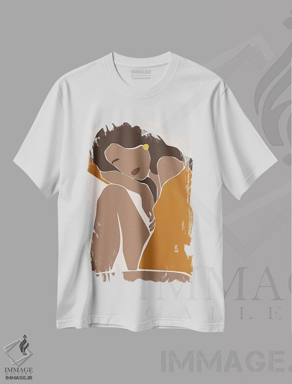 تیشرت طرح دار زن انتزاعی، هنر آمریکایی آفریقایی تبار اثر بلک پرینتس | immage.ir