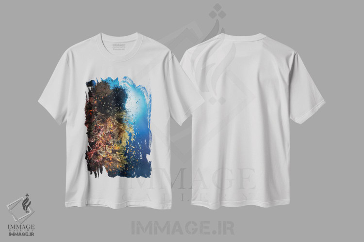 تیشرت طرح دار انفجار زندگی، مدیوم اثر باراتیو گابریل | فروشگاه ایماژ