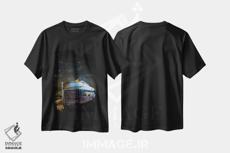 تیشرت طرح دار کشتی شکسته پوینت ریِز، مدیوم اثر استیو برکلی | immage.ir