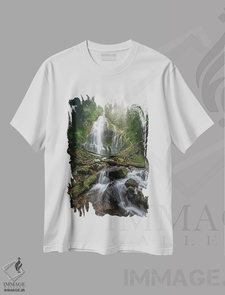 تیشرت طرح دار آبشار پروکسی II، مدیوم اثر استیو برکلی | immage.ir
