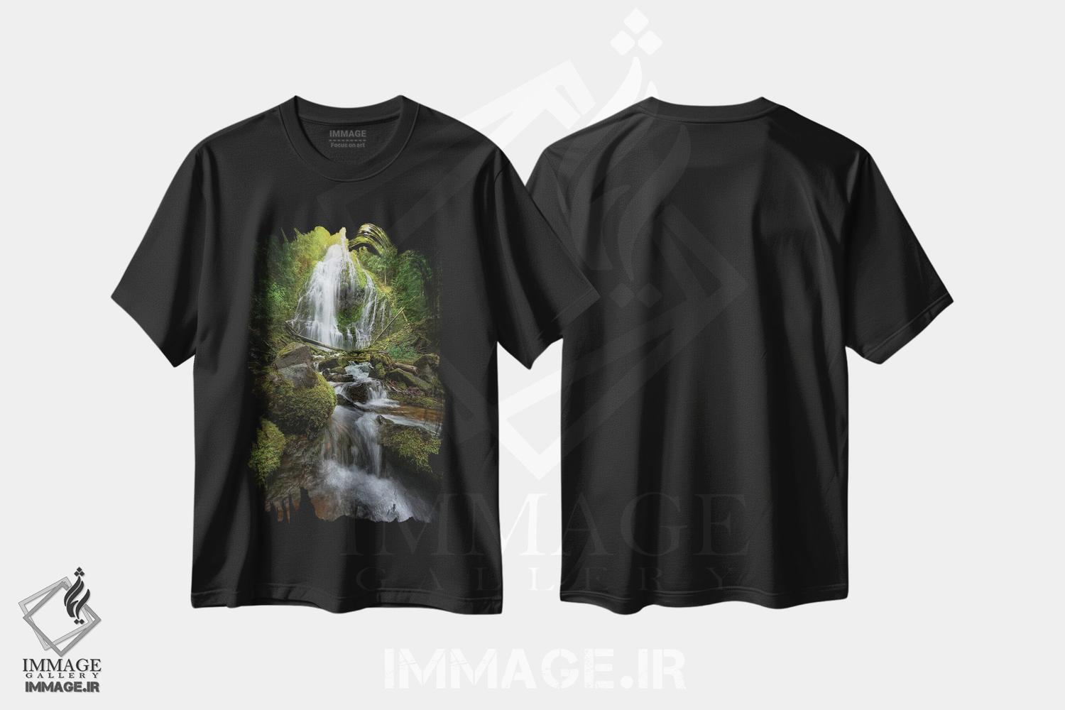 تیشرت طرح دار آبشار پروکسی، مدیوم اثر استیو برکلی | immage.ir